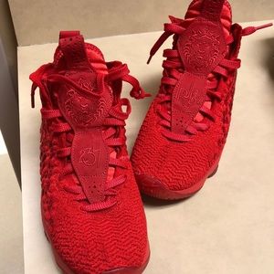 Nike LeBrons LJ-17. All red